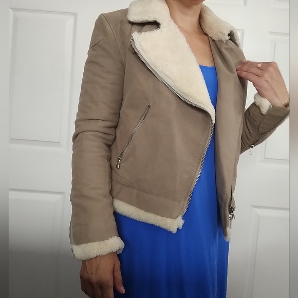 Acne Shearling Cotton Jacket XS - Picture 6 of 9